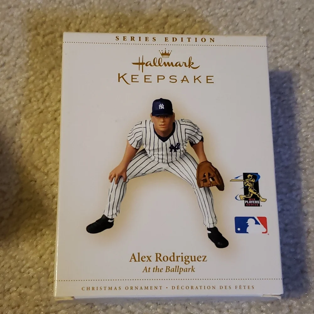Hallmark 2006 At The Ballpark ALEX RODRIQUEZ Holiday Christmas Ornament